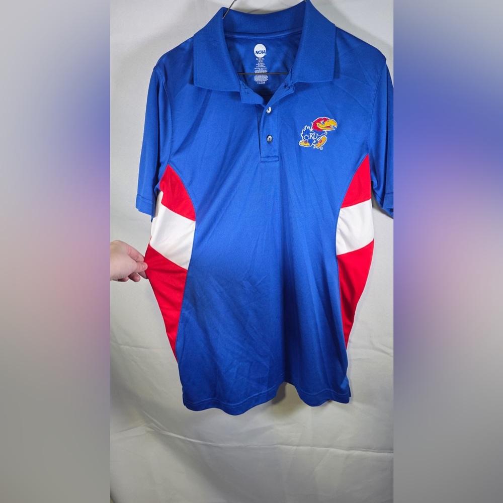NCAA Kansas University Polo Size Medium